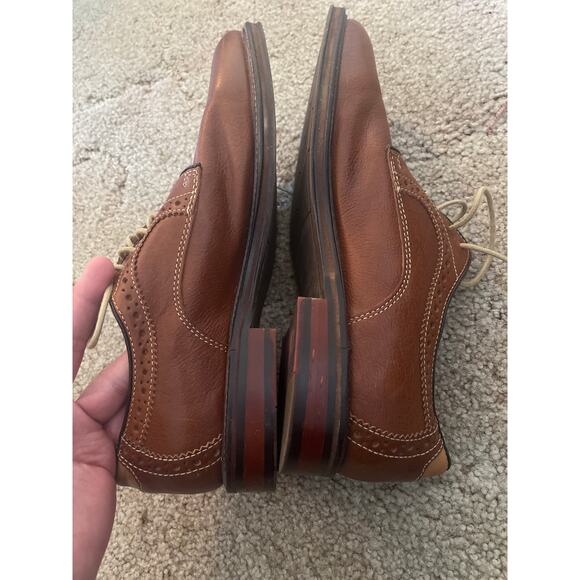 Johnston & Murphy Brown Tie up Dress Shoe Men's Size 8 M - Picture 8 of 8